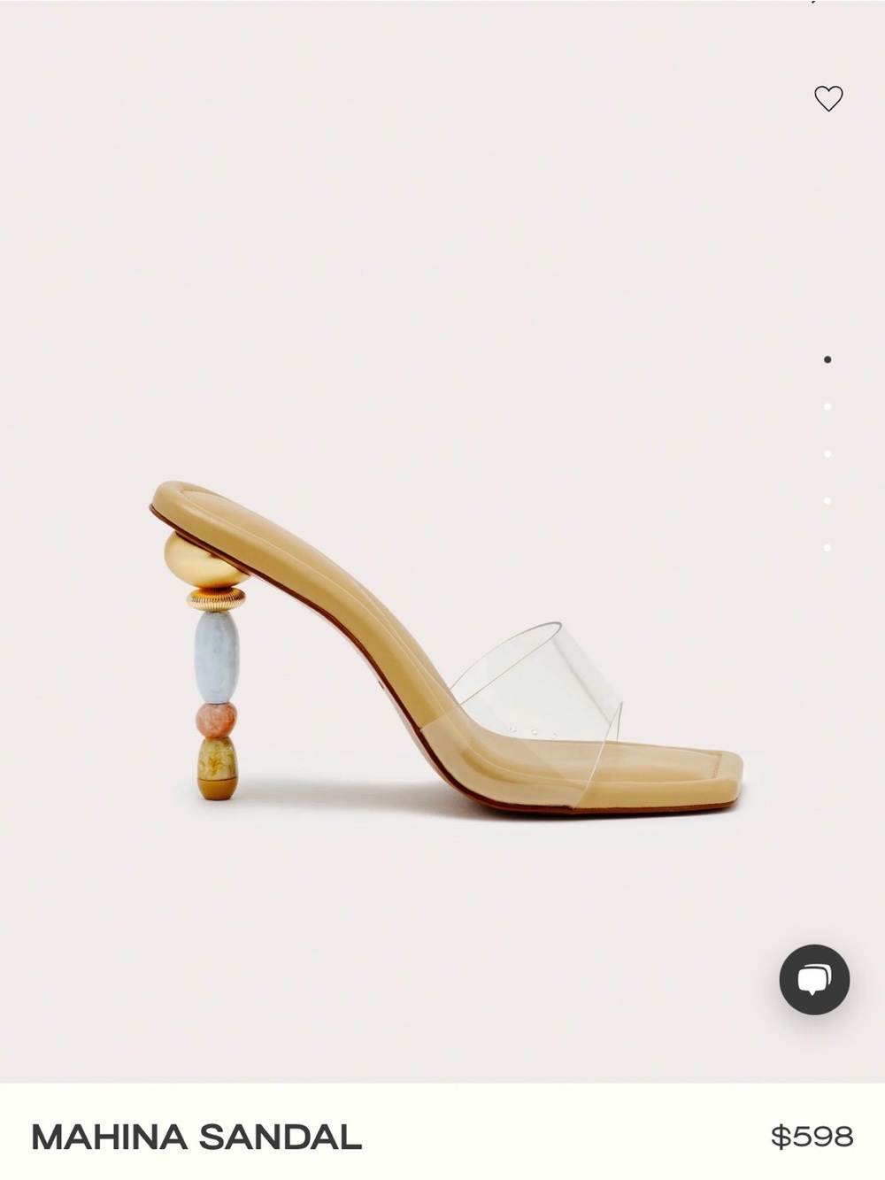 cult Gaia Open Toe Mahina Sandal with heels